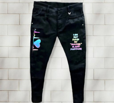 Kaz Slim Men Black Jeans