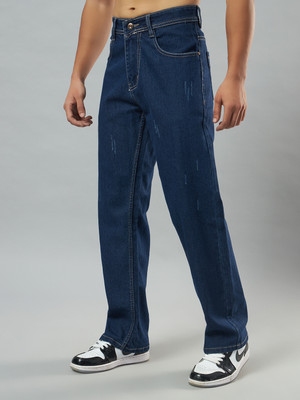 HOC Straight Fit Men Dark Blue Jeans