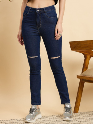 Mast & Harbour Skinny Women Dark Blue Jeans