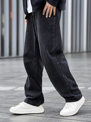 Denim Asia Loose Fit Men Grey Jeans