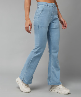 DOLCE CRUDO Boot-Leg Women Blue Jeans