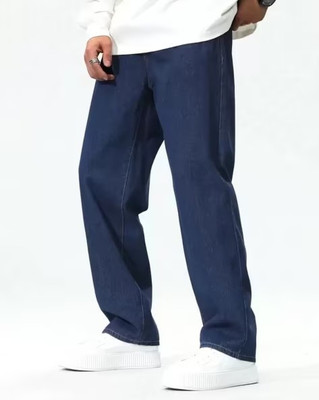 M Q Denim Straight Fit Men Dark Blue Jeans