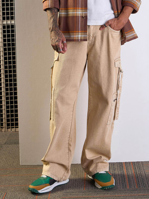 MASCLN SASSAFRAS Slim Men Beige Jeans