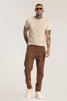 HouseOfCommon Loose Fit Men Brown Jeans