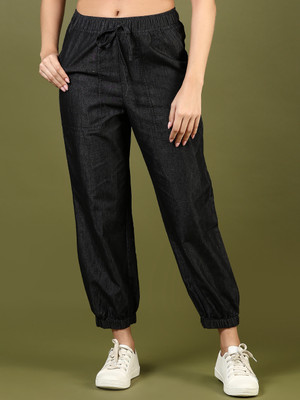 V-MART Jogger Fit Women Black Jeans