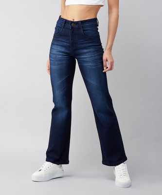 Miss Chase Boot-Leg Women Blue Jeans
