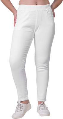 3BUTTERFLIES Skinny Women White Jeans