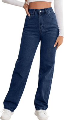 Robecult Straight Fit Women Dark Blue Jeans