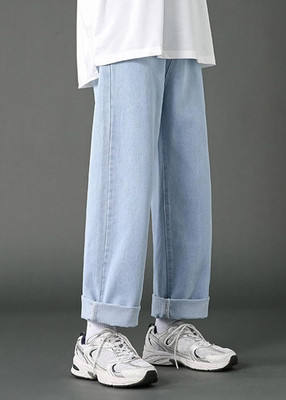 SHIMTEC Straight Fit Men Light Blue Jeans