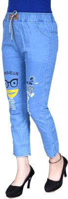 Aaina creations Blue Jegging(Self Design)