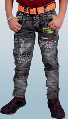 LAHSUAAK Regular Boys Dark Blue Jeans