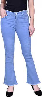 Nix9 Flared Women Light Blue Jeans
