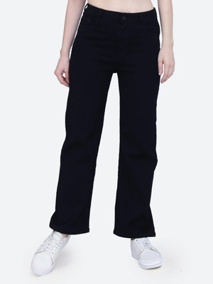 FCK-3 Boot-Leg Women Black Jeans