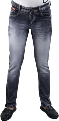 HIBOK Regular Men Dark Blue Jeans