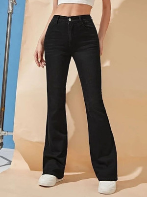 STEPLE DENIMS Boot-Leg Women Black Jeans