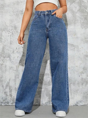 EthnicStudioUK Regular Women Dark Blue Jeans