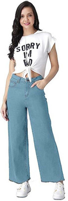 Seema Singh Flared Women Blue Jeans