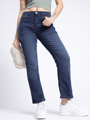 Glitchez Straight Fit Women Blue Jeans