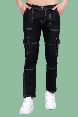 linaria Straight Fit Men Black Jeans