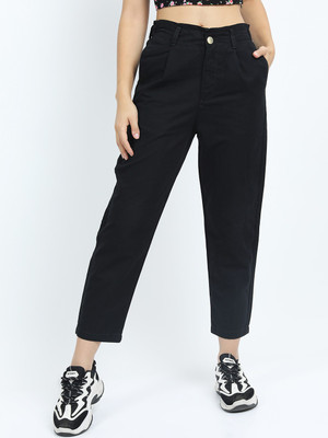 Tokyo Talkies Boyfriend Women Black Jeans