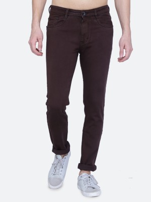 AWACK Slim Men Brown Jeans