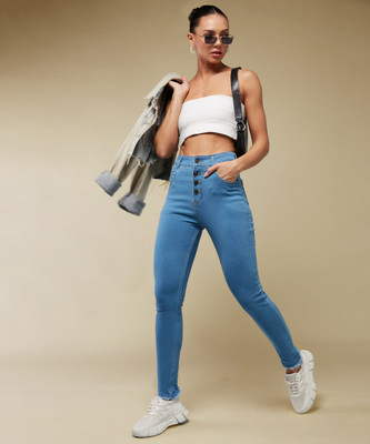 Mast & Harbour Skinny Women Blue Jeans