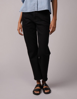 American Eagle Loose Fit Women Black Jeans