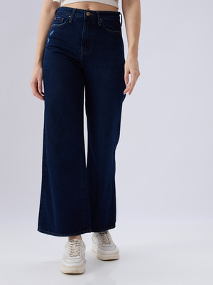 Spykar Relaxed Fit Women Dark Blue Jeans