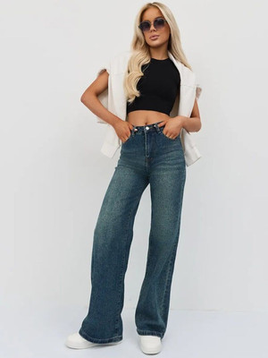 ristey Relaxed Fit Women Green Jeans