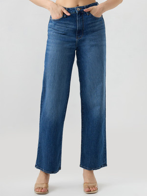 Spykar Straight Fit Women Blue Jeans