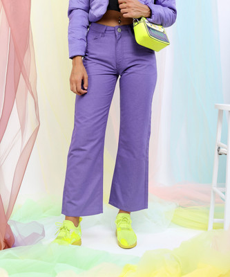Tokyo Talkies Flared Women Purple Jeans