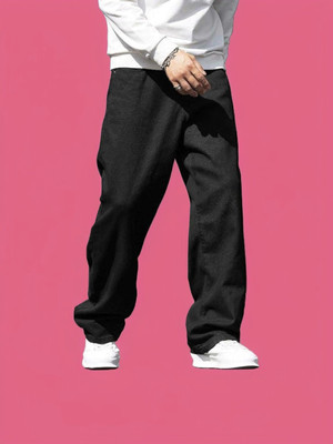 Denimdare Relaxed Fit Men Black Jeans
