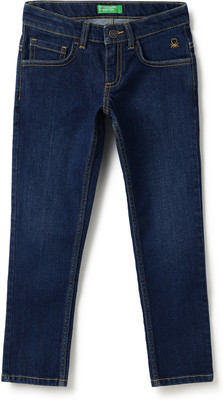 United Colors of Benetton Slim Baby Boys Blue Jeans