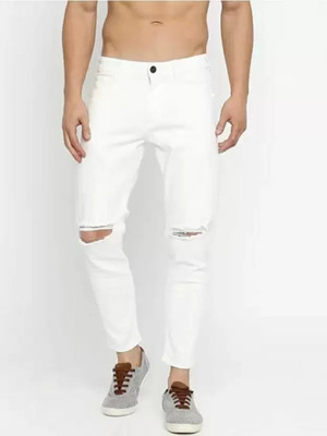 Flarex Slim Men White Jeans