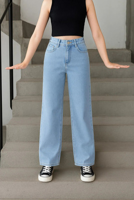 Shine World Boyfriend Women Light Blue Jeans