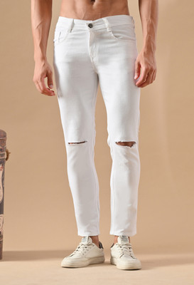 LUMINOIRE Slim Men White Jeans