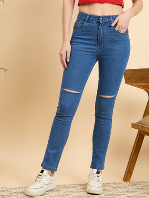 Mast & Harbour Skinny Women Blue Jeans