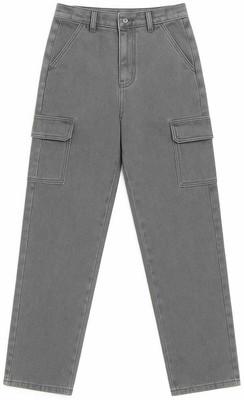 ND INTERNATIONAL Straight Fit Girls Grey Jeans