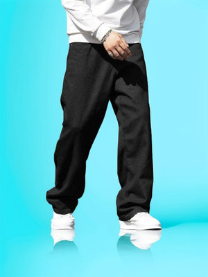 Denimdare Relaxed Fit Men Black Jeans