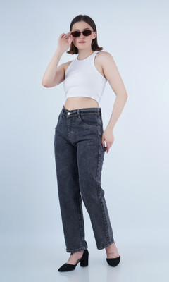Herway Loose Fit Women Grey Jeans
