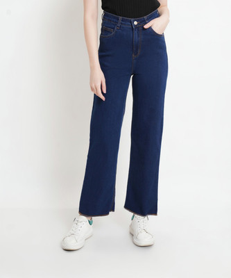 Purpleparka Flared Women Blue Jeans