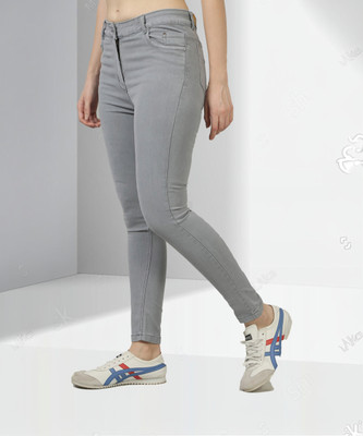GOLD-D.A FASHION Skinny Women Grey Jeans