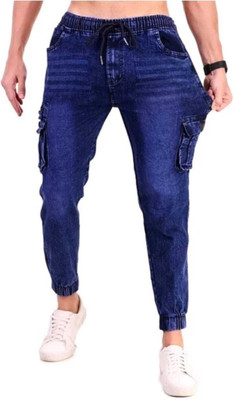 NIRALI Jogger Fit Men Dark Blue Jeans