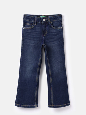 United Colors of Benetton Boot-Leg Girls Blue Jeans