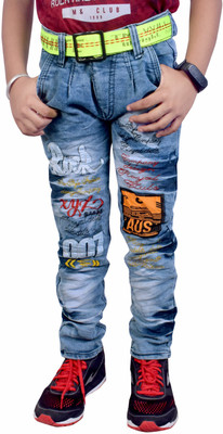 LAHSUAK Regular Boys Light Blue Jeans