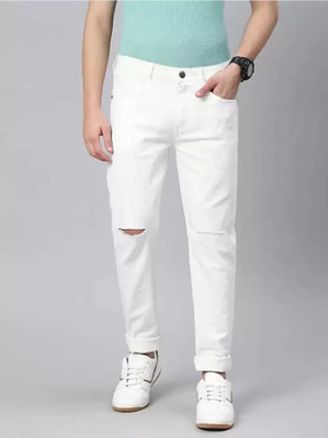comfits Slim Men White Jeans