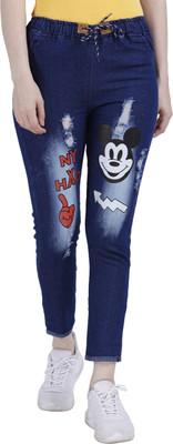 HouseOfCommon Jogger Fit Women Light Blue Jeans