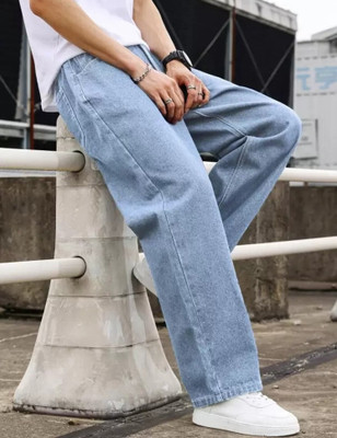 Playfeel Boyfriend Men Light Blue Jeans