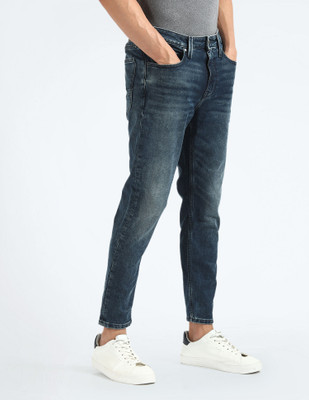 FLYING MACHINE Tapered Fit Men Dark Blue Jeans