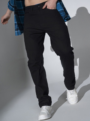 BREXX Relaxed Fit Men Black Jeans